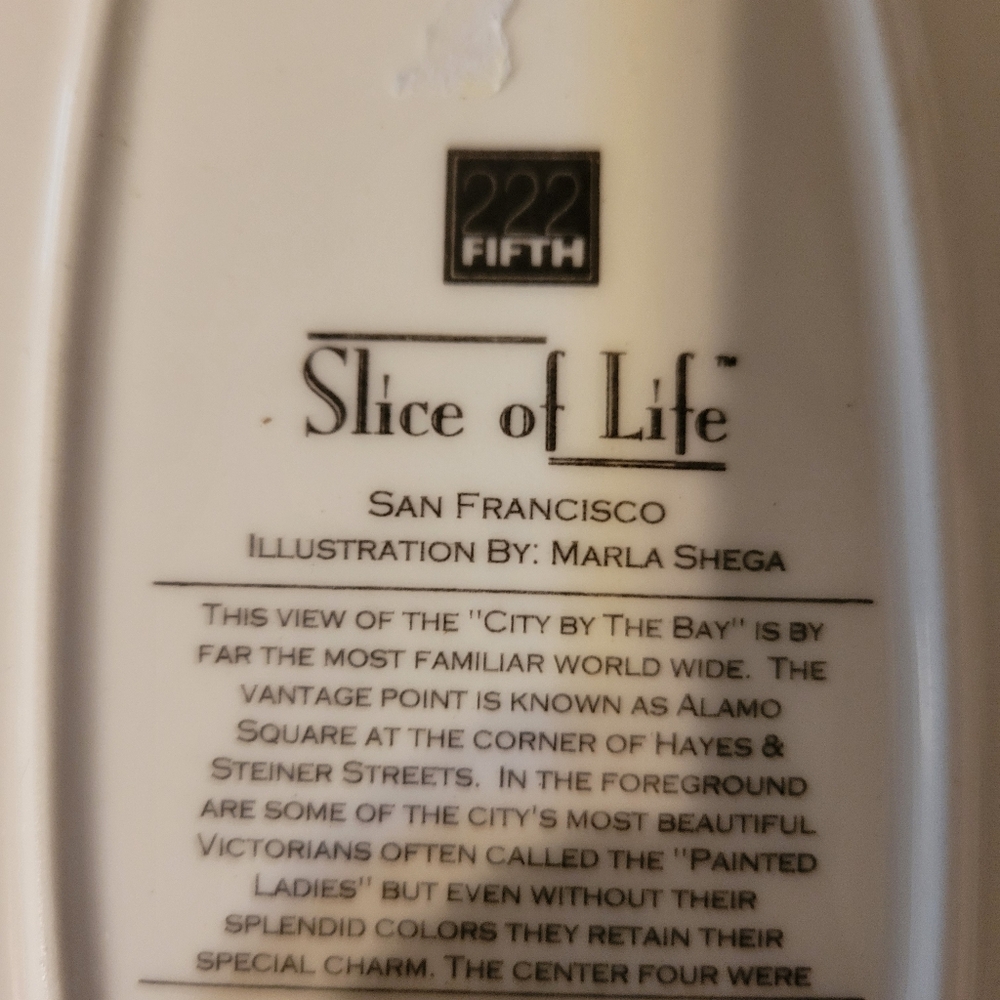 222 Fifth Slice of Life San Francisco Plate